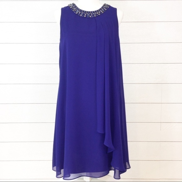 Vince Camuto Beaded Trapeze Dress - Picture 2 of 9